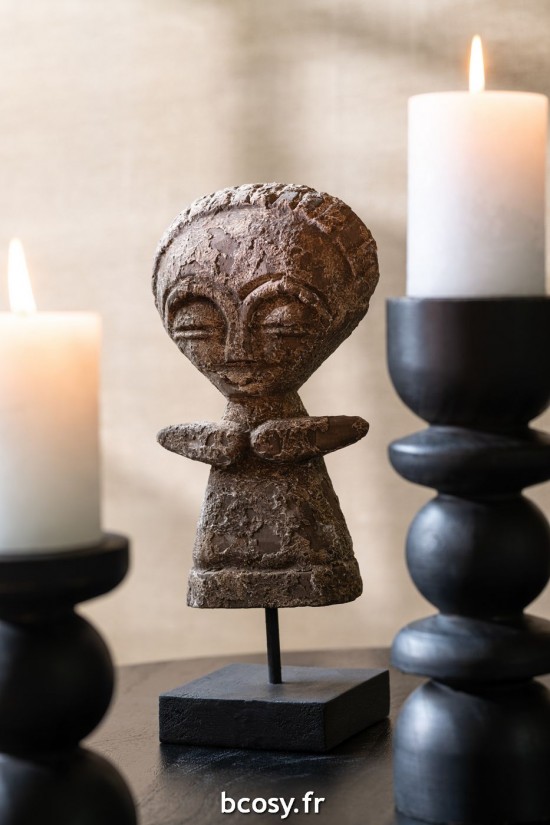 Jolipa Statue Ying Bois D Albasia Naturel Small.