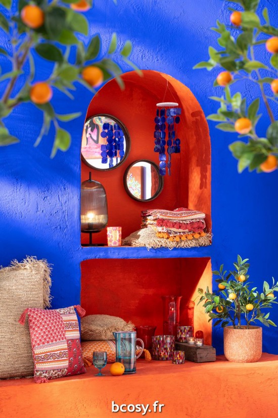 Jolipa Cariillon Ecaille Coquillage Bleu.