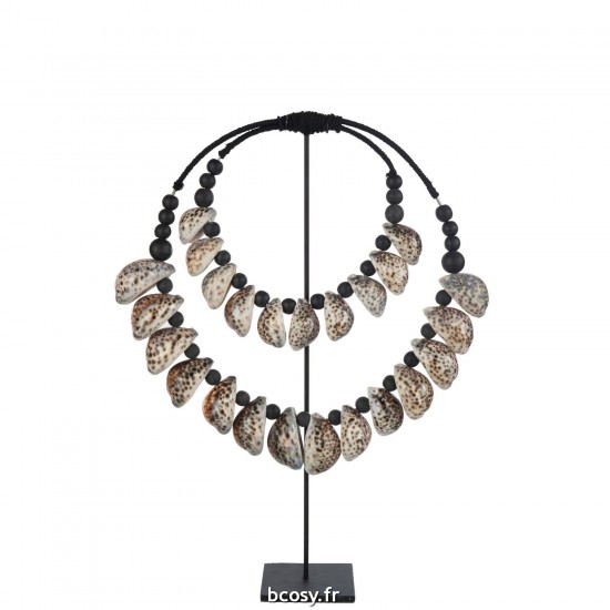 J Line Decoration Sur Pied Coquillage Noir JLine 42441 by Jolipa 42441.