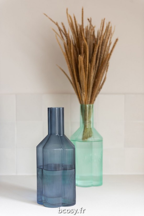 J-Line J Line Carafe Pichet Carafe Fiore Verre Aqua.