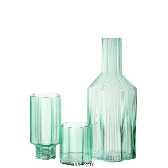 J-Line J Line Carafe Pichet Jolipa Carafe Fiore Verre Aqua.