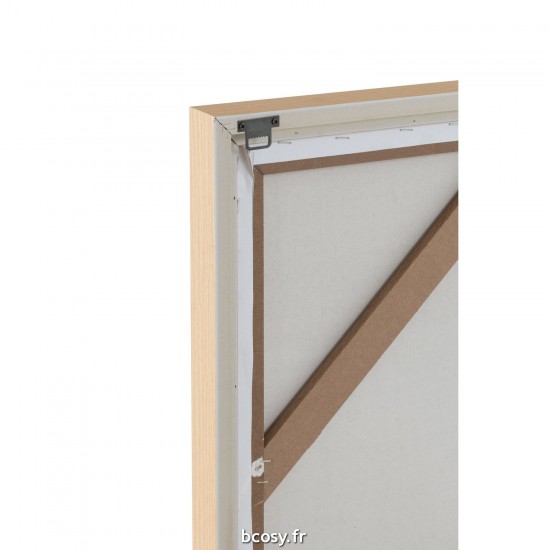 J-Line J Line tableaux peintures Jolipa Tableau Lauwra Toile Blanc.