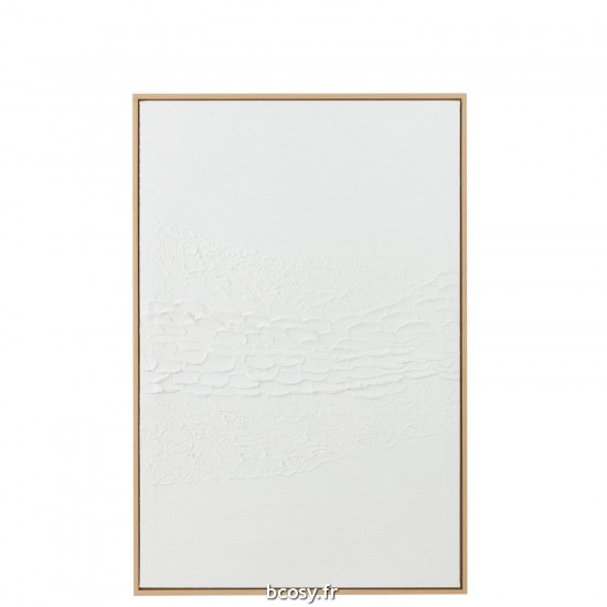 J Line Tableau Lauwra Toile Blanc JLine 42720 by Jolipa 42720.