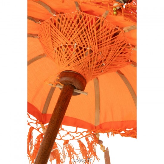 Jolipa Parasol Dayu Coton Bois Orange Small.
