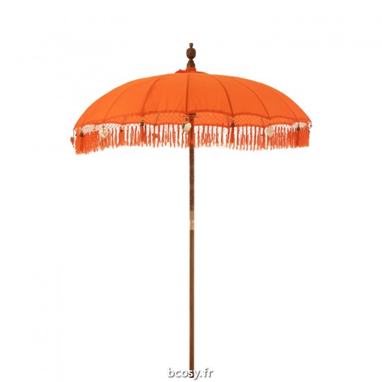 J Line Parasol Dayu Coton Bois Orange Large JLine 42752 by Jolipa 42752.
