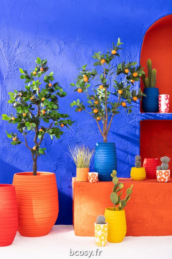 Jolipa Vase Fiesta Ceramique Rouge Extra Large.