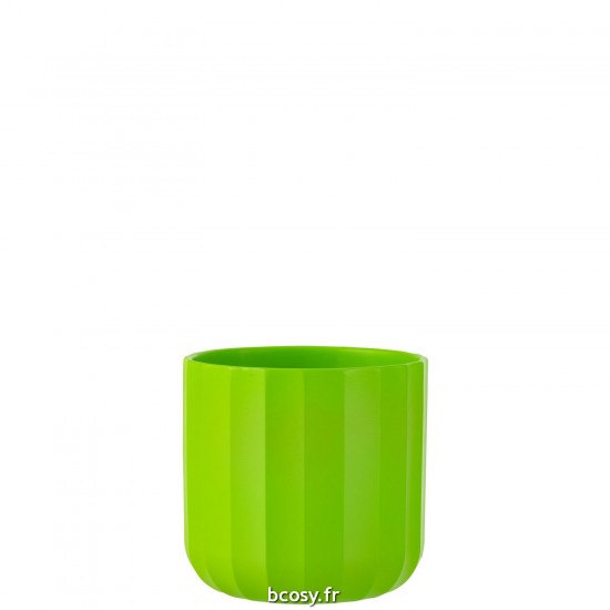 J Line Cachepot Summer Ceramique Vert Large JLine 43037 by Jolipa 43037.
