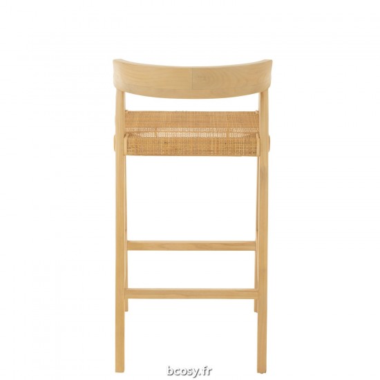 Jolipa Chaise De Bar Emma Teak Naturel.