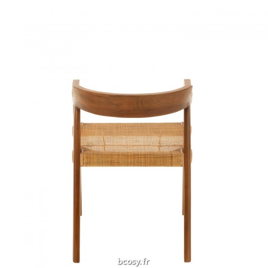 Jolipa Chaise Emma Teak Marron.