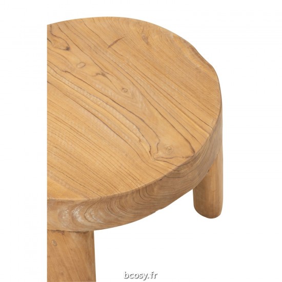 Jolipa Set De 2 Tables Rondes Tek Naturel.