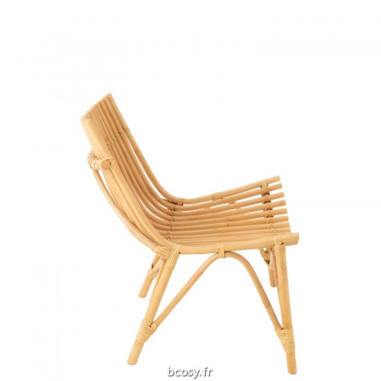 J-Line J Line chaises lounges Jolipa Chaise Rotin Naturel.