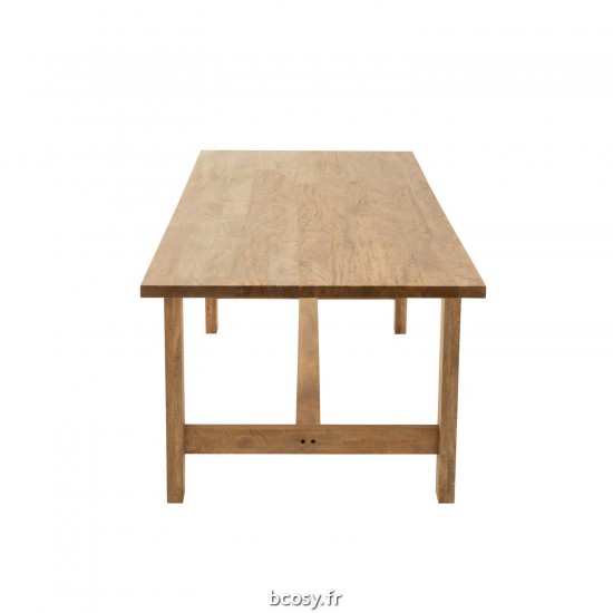J-Line J Line tables a manger de repas Jolipa Table Rectangle Bois Manguier Bois Naturel.