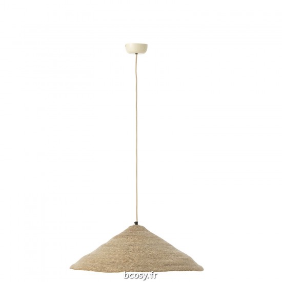 J Line Lampe Suspendue Chapeau Moonj Jonc Clair Naturel Small JLine 43795 by Jolipa 43795.