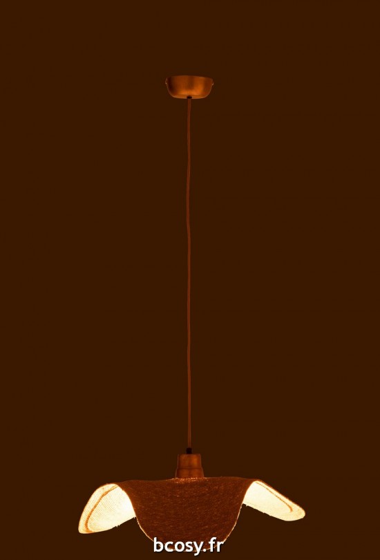 J-Line J Line lampes suspendues suspensions pendantes Jolipa Lampe Suspendue Moonj Jonc Naturel Small.