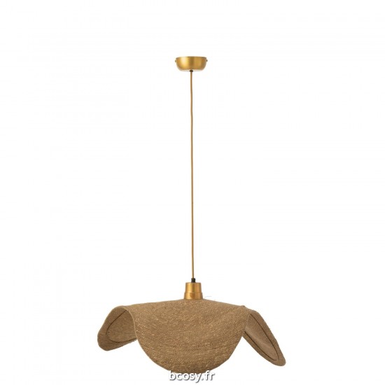 J Line Lampe Suspendue Moonj Jonc Naturel Medium JLine 43798 by Jolipa 43798.