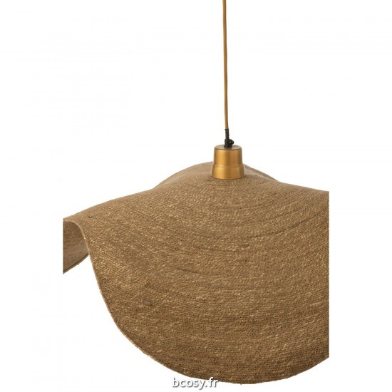 Jolipa Lampe Suspendue Moonj Jonc Naturel Large.