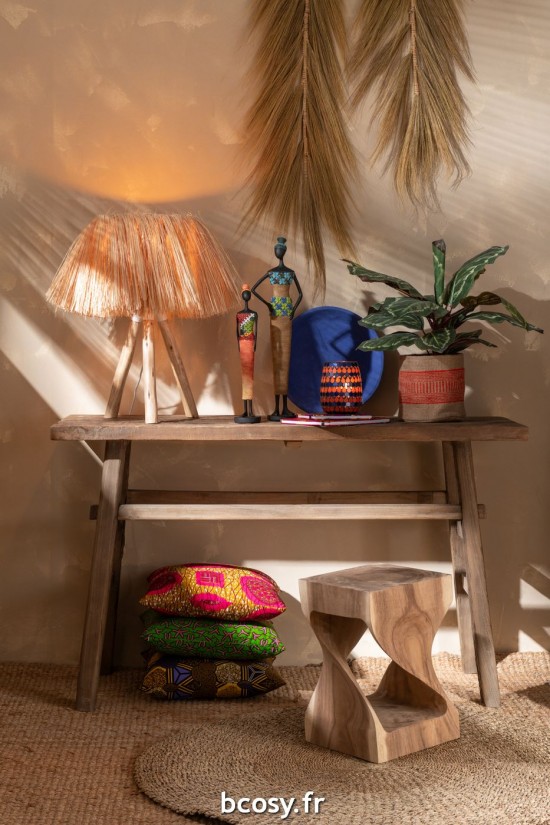 J-Line Éclairage Armatures Luminaires D'intérieur Pieds De Lampe Avec Abat Jour Lampes De Table 43818.