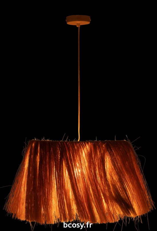 J-Line J Line lampes suspendues suspensions pendantes Jolipa Lampes Suspendue Bahamas Metal Herbe Naturel.