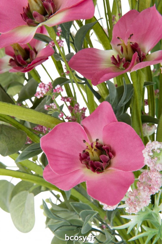 J-Line J Line bouquets de fleurs Jolipa Bouquet Mix Fleurs Artificiel Rose.