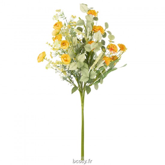 J Line Bouquet Mix Fleurs Artificiel Jaune JLine 43891 by Jolipa 43891.