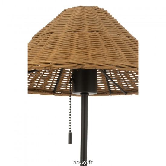 J-Line J Line Éclairage Armatures Luminaires D'intérieur Pieds De Lampe Avec Abat Jour Lampes De Table Lampe Metal Rot.