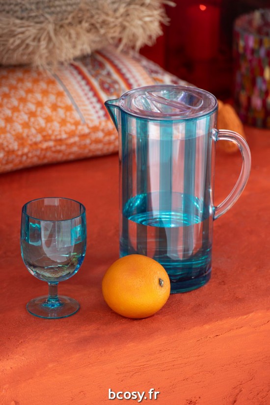 Jolipa Boite De 6 Veere A Vin Plastique Bleu.