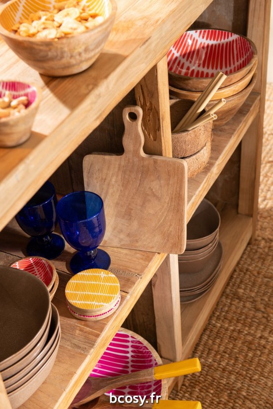 Jolipa Set 4 Sous Verre Manguier Mix Assortiment De 3.