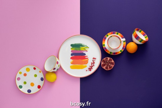 Jolipa Assiette Ligne Porcelaine Mix.