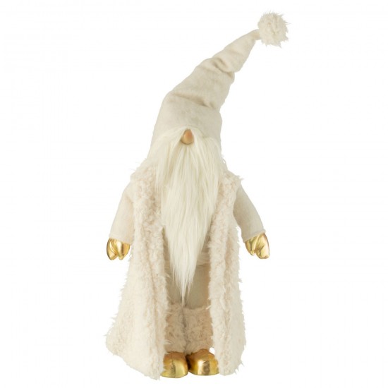 J-Line J Line lutins statuettes Jolipa Lutin Veste Longue Textile Creme Or Large.