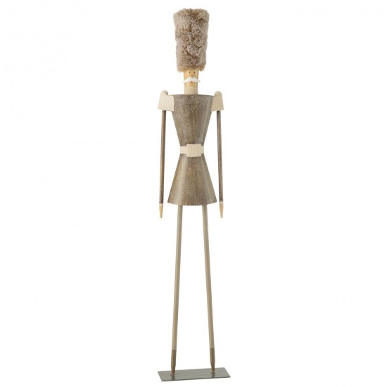 J-Line J Line Gens personnes Jolipa Soldat Fourrure Chapeau Metal Gris Large.