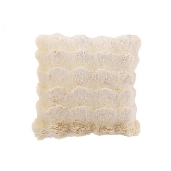 J-Line J Line coussins Jolipa Coussin Wave Polyester Crème.