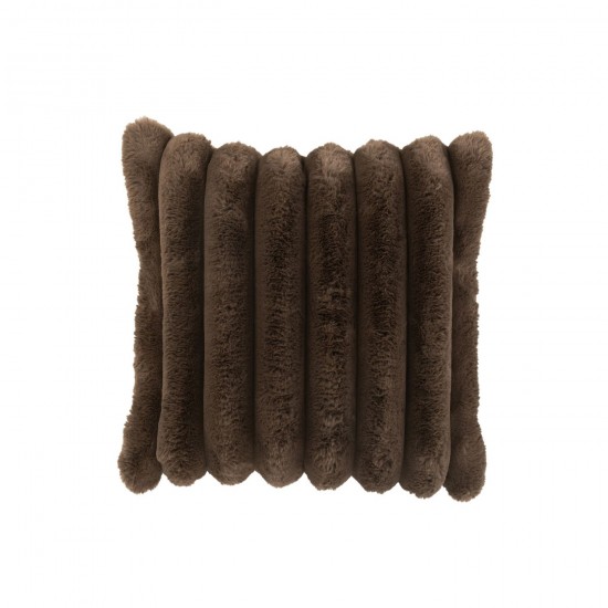 J-Line J Line coussins Jolipa Coussin Large Corduroy Polyester Chocolat.