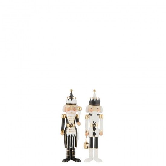 J-Line J Line Gens personnes Jolipa Casse Noisette Fer Noir Blanc Small Assortiment De 2.