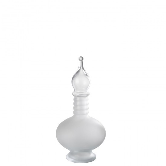 J-Line J Line bouteilles Jolipa Vase Bouchon Deco Fiole Joey Verre Transparent Small.