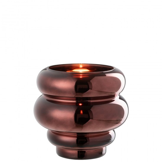 J-Line J Line Grands vases Grand vase Vases hauts Vase haut. Jolipa Photophore Vase Cléa Verre Prune.