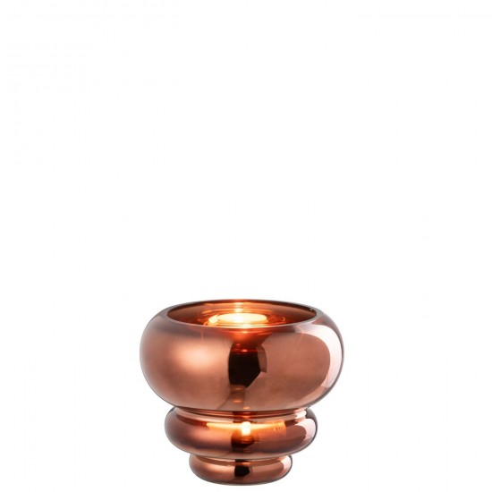 J-Line J Line Grands vases Grand vase Vases hauts Vase haut. Jolipa Photophore Vase Julia Verre Brun.