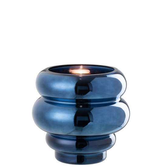 J-Line J Line Grands vases Grand vase Vases hauts Vase haut. Jolipa Photophore Vase Cléa Verre Bleu.