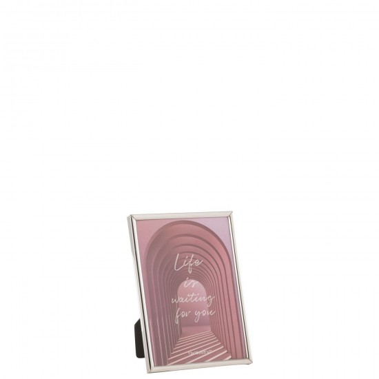 J-Line J Line Cadre photo simple Cadres photo simple Jolipa Cadre Photo Tracy Acier Argent Medium.