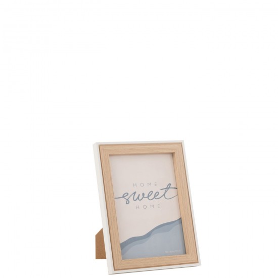 J-Line J Line Cadre photo simple Cadres photo simple Jolipa Cadre Photo Chloe Mdf Naturel Blanc Medium.