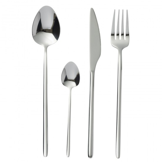 J-Line J Line couverts Jolipa Box Couverts C 24 Pieces Acier Inoxydable Brillant Argent.