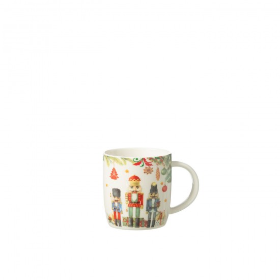 J-Line J Line série de vaisselle Jolipa Tasse Casse Noisette Boite Cadeau Ceramique Blanc.