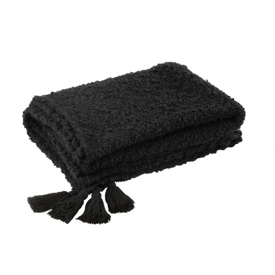 J-Line J Line Jolipa Plaid Floches Coton Noir.