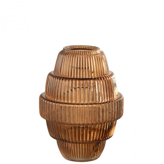 J-Line J Line Grands vases Grand vase Vases hauts Vase haut. Jolipa Vase Max Verre Marron Large.