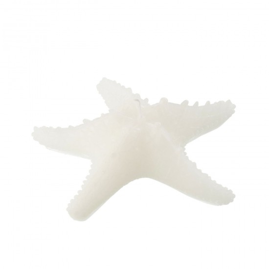 J-Line J Line bougies Jolipa Bougie Etoile De Mer Cire Blanc Large 3 Heures.