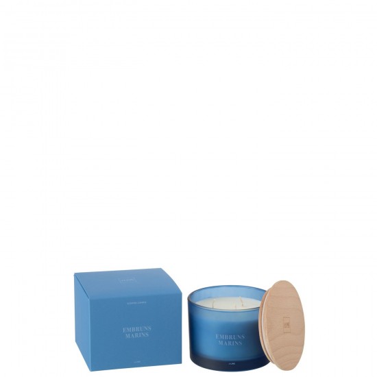 J-Line J Line bougies parfumées Jolipa Bougie Senteur Accords Essentiels Embruns Marins 28H.