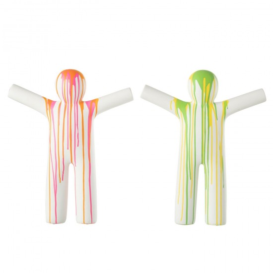 J-Line J Line Jolipa P Tit Maurice Peinture Polyresine Mix Large Assortiment De 2.