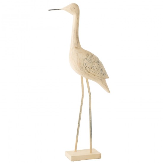J-Line J Line animal animaux statuettes Jolipa Oiseau Deco Bois Metal Xl.