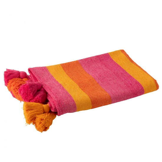 J-Line J Line Jolipa Plaid Lignes Floches Coton Mix.