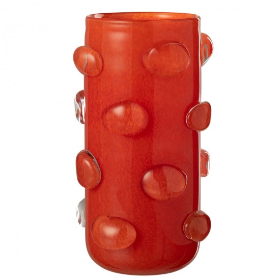 J-Line J Line Grands vases Grand vase Vases hauts Vase haut. Jolipa Vase Aruna Verre Rouge Large.