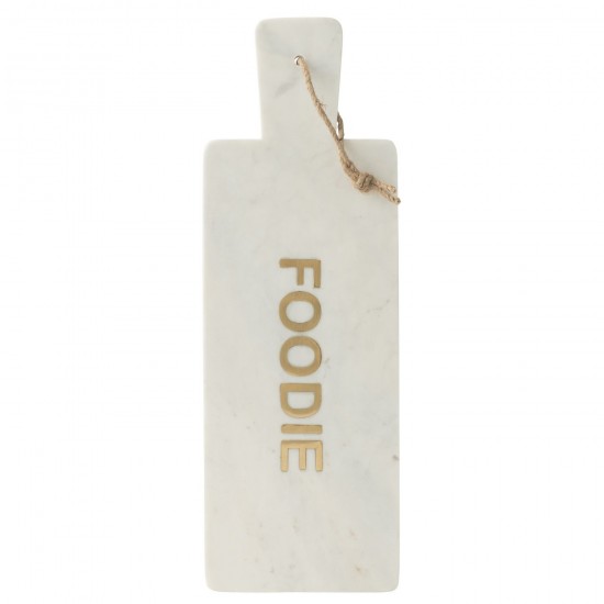 J-Line J Line planches à découper Jolipa Planche A Fromage Rectangle Foodie Marbre Blanc.